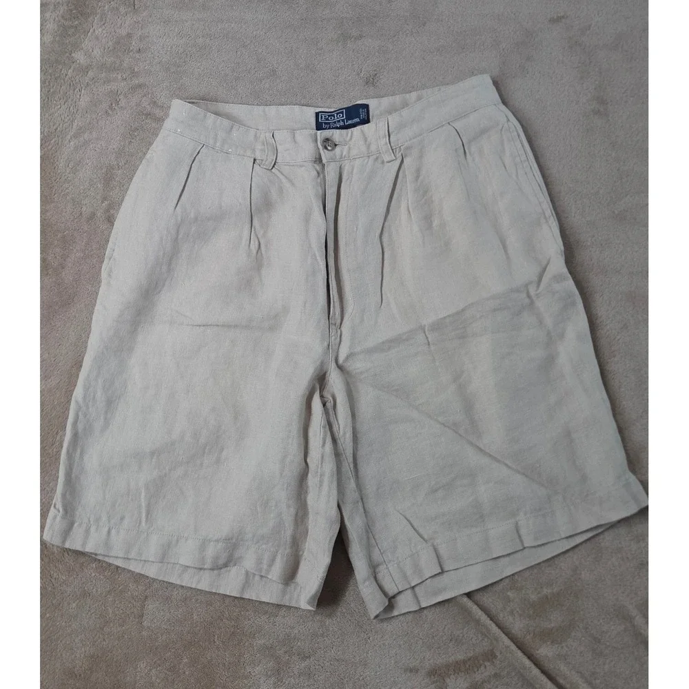 Vintage Polo Ralph Lauren Linen Tyler Shorts 9